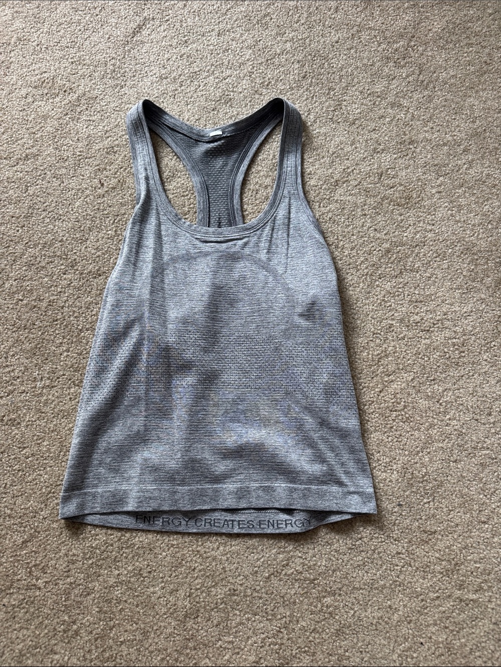 Lulu Gray Racerback Active Tank Top